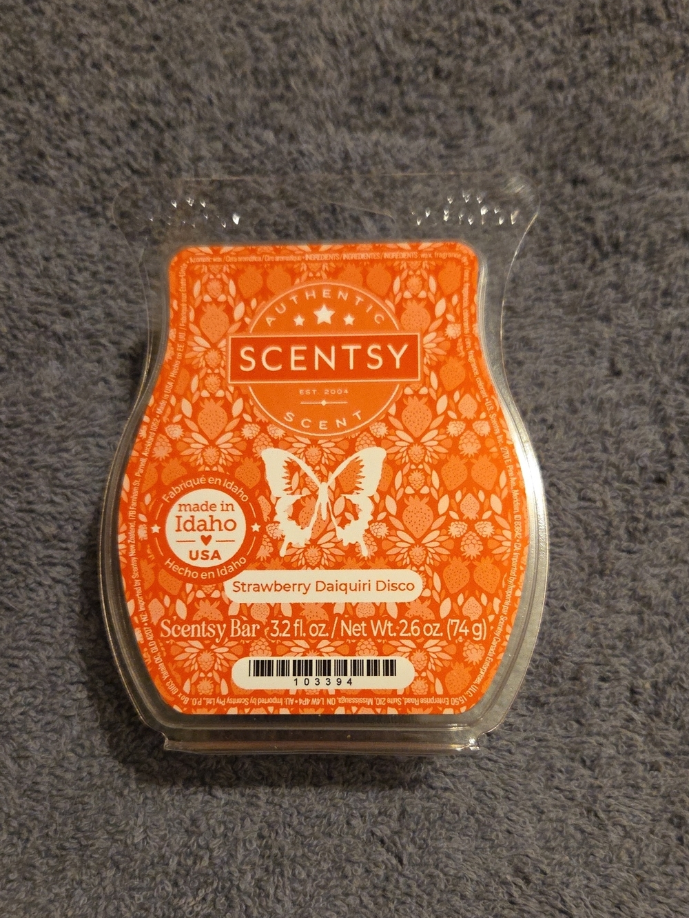 Scentsy Strawberry Daiquiri Disco Wax Bar